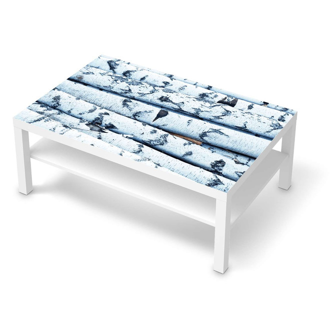 Klebefolie IKEA Lack Tisch 118x78cm - Weisses Buschwerk- Bild 1