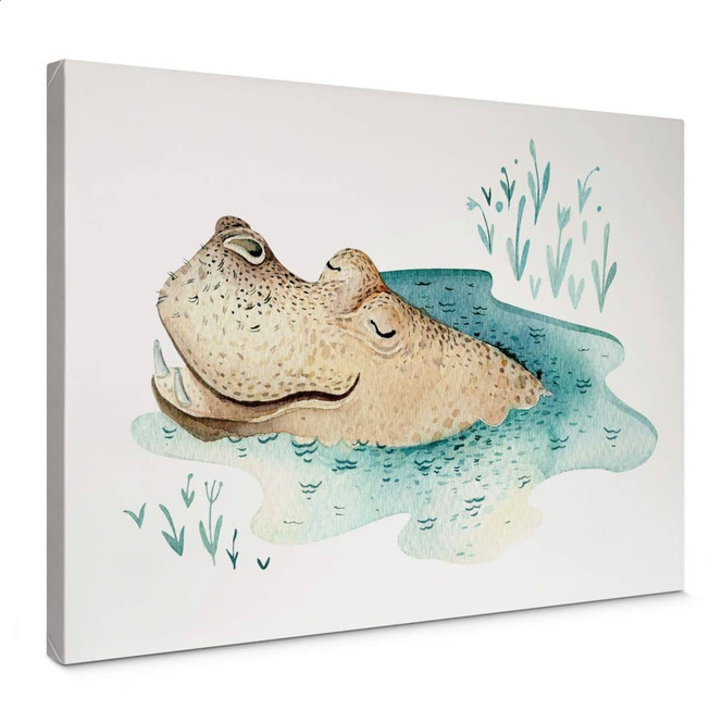 Leinwand Leinwandbild Kvilis - Hippo