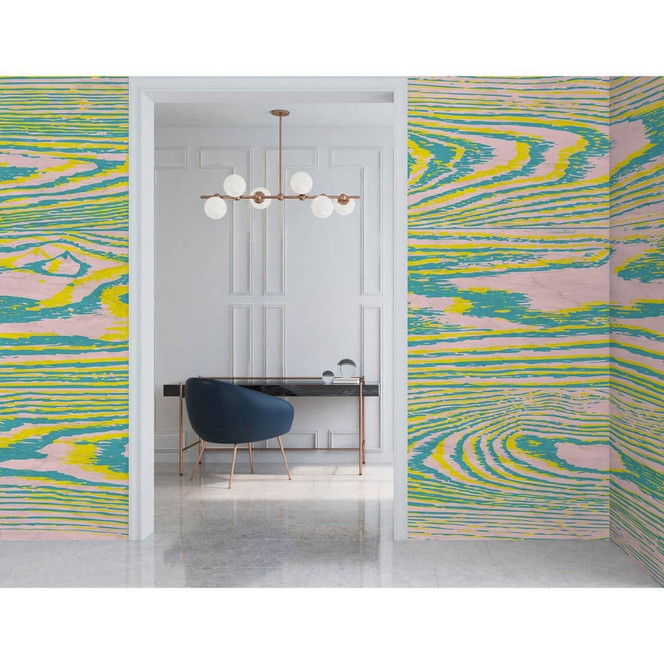 Livingwalls Fototapete Walls by Patel 3 Bounty 3 gelb, blau, rosa - Bild 1