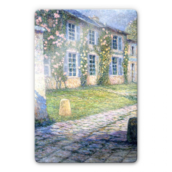 Glasbild Henri Le Sidaner - La Maison Rose à Versailles