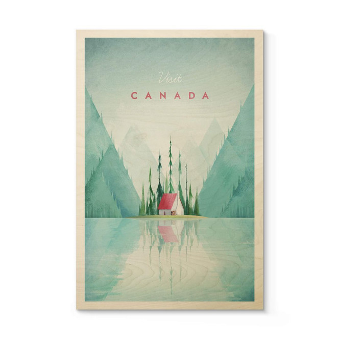 Holzposter Rivers - Kanada