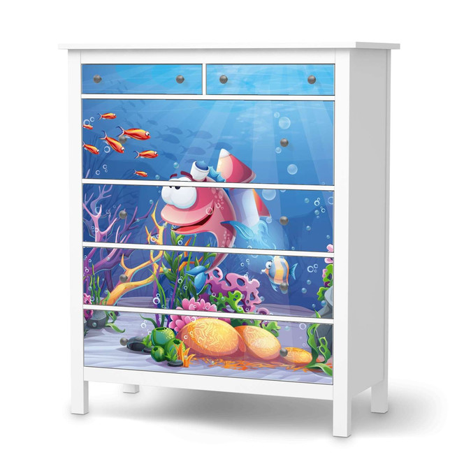 Klebefolie IKEA Hemnes Kommode 6 Schubladen - Bubbles- Bild 1