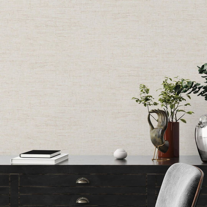 Livingwalls Tapete in Textil Optik Desert Lodge Vliestapete weiss, beige