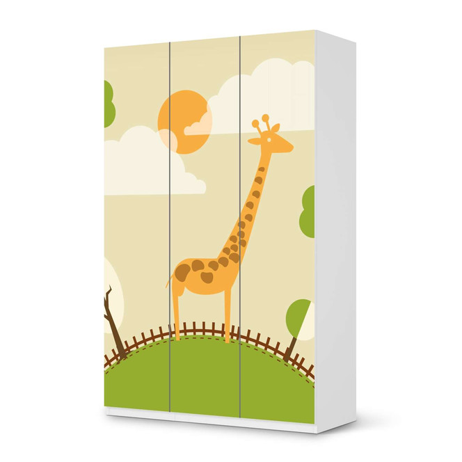 Möbelfolie IKEA Pax Schrank 236cm Höhe - 3 Türen - Mountain Giraffe- Bild 1