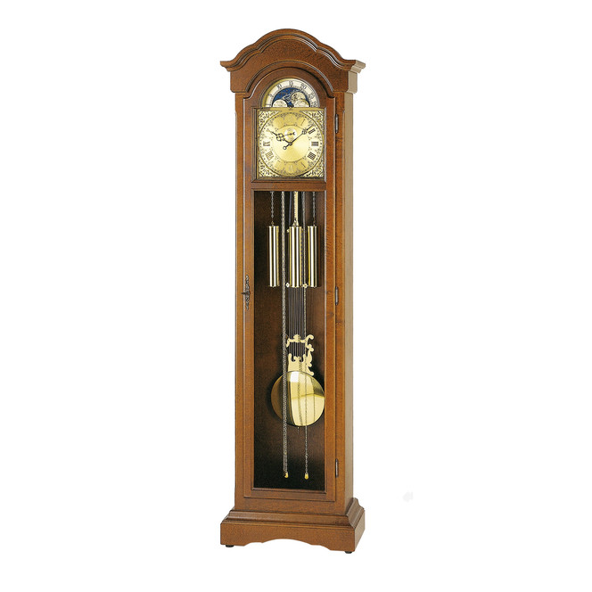 Standuhr Massivholzgehäuse Nussbaum