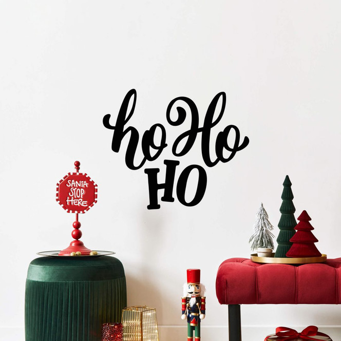 Wandtattoo Weihnachten Schriftzug Ho ho ho