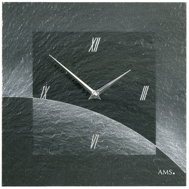 Wanduhr Naturschiefer