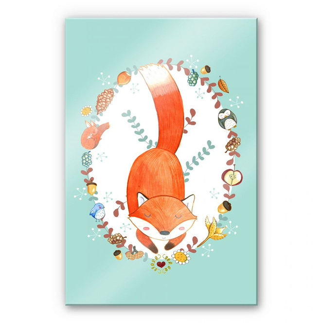 Acrylglasbild Loske - Schlafender Wald