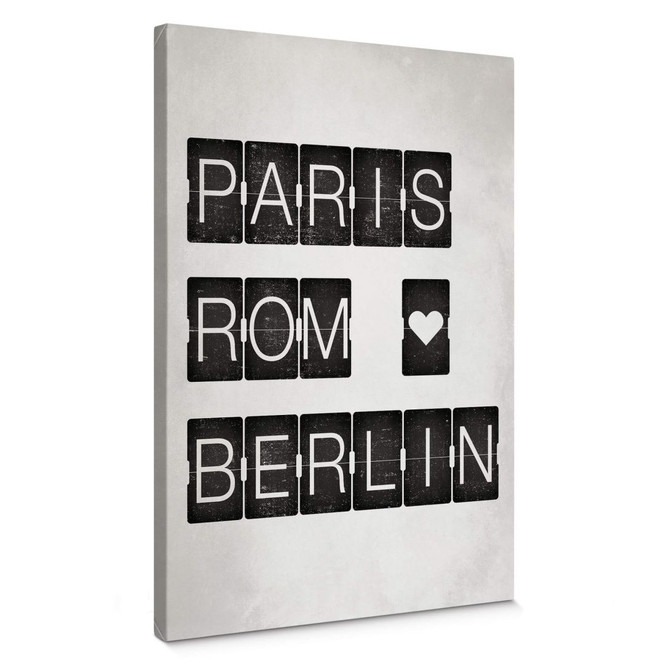 Leinwandbild Paris-Rom-Berlin