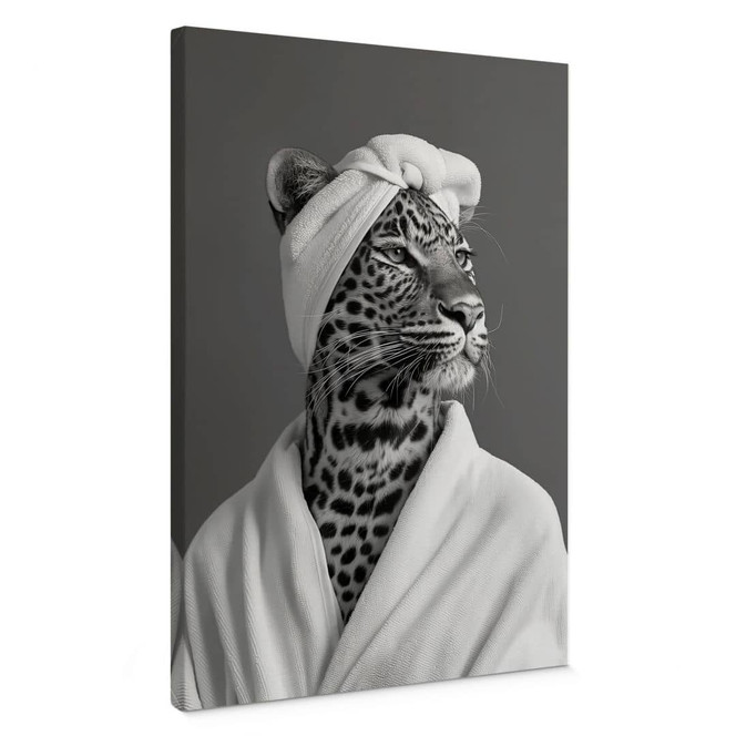 Leinwandbild Royale Spa-Auszeit mit Leopard - Rahner
