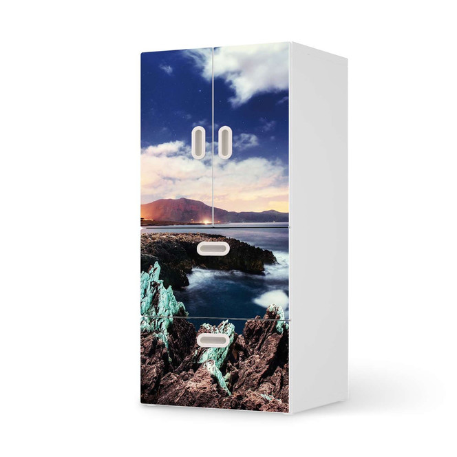 Möbelfolie IKEA Stuva / Fritids - 2 Schubladen und 2 kleine Türen - Seaside- Bild 1