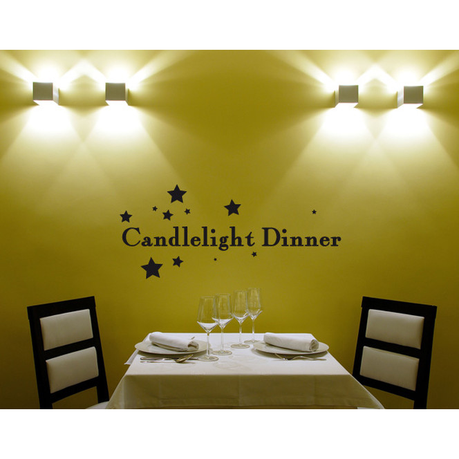 Wandtattoo Candlelight Dinner