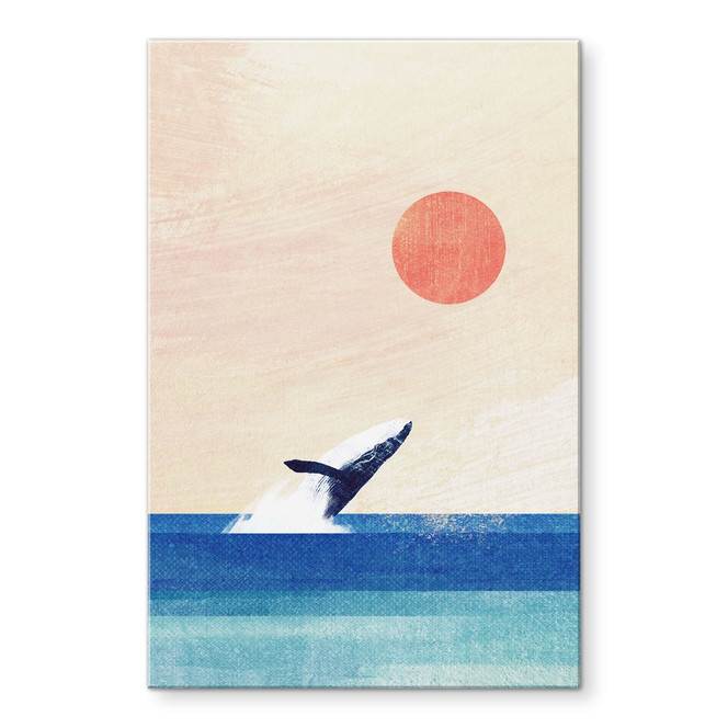 Acrylglasbild Wal im Meer - Rivers