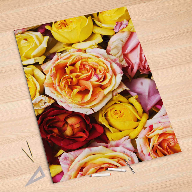 Folienbogen (100x150cm) - Yellow Rose- Bild 1