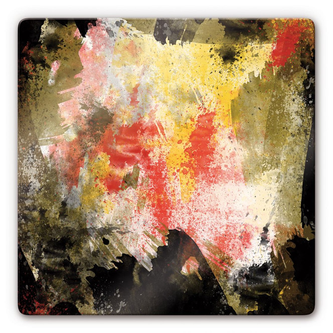 Glasbild Abstract Painting