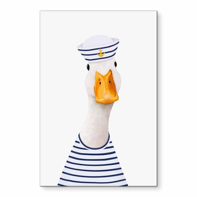 Wandbild Maritimer Gans-Seemann - Korenkova - Alu-Dibond