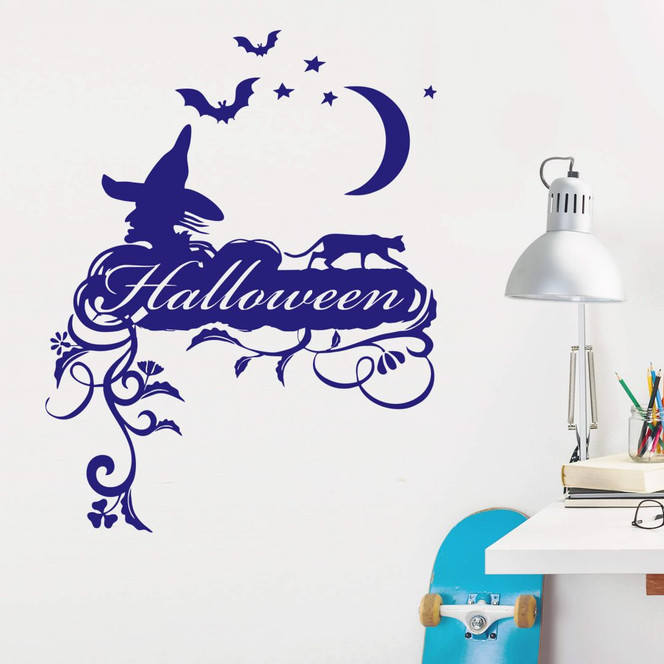 Wandtattoo Halloweenschild