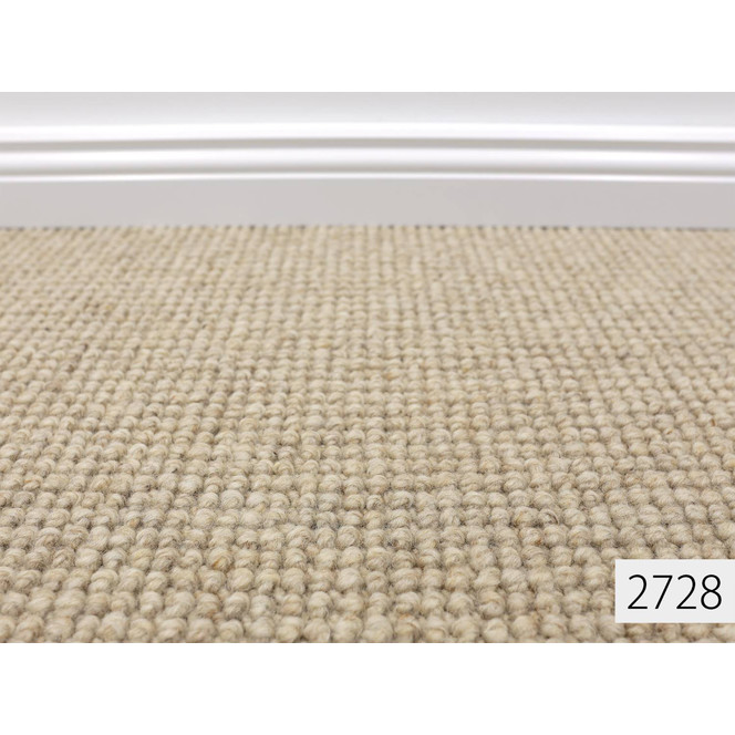 Wellington Berber Teppichboden Meterware in Greige 2728