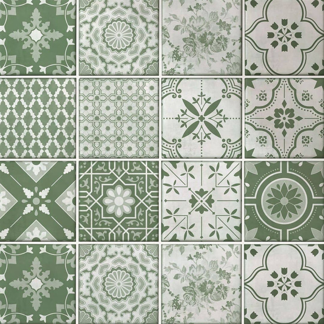 Fliesenaufkleber Ornamente-Set 02 - 12er Set