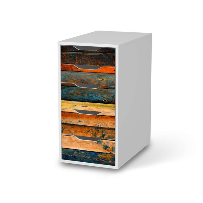 Klebefolie IKEA Alex 5 Schubladen - Wooden- Bild 1