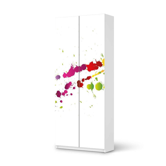 Möbelfolie IKEA Pax Schrank 236cm Höhe - 2 Türen - Splash 2- Bild 1