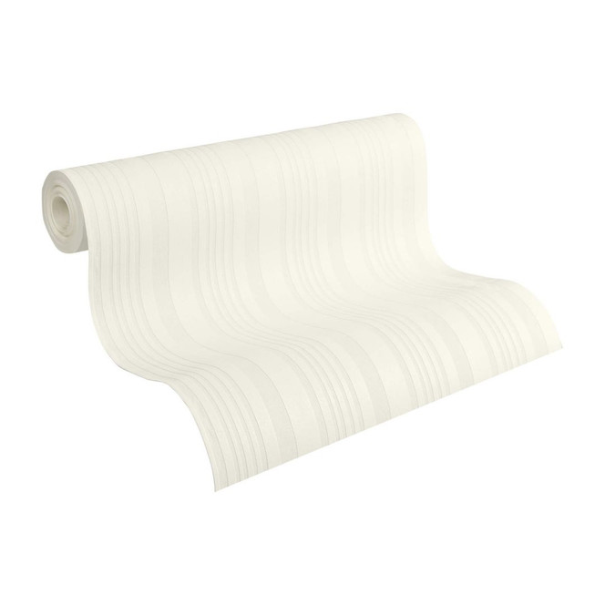 A.S. Création Vliestapete Meistervlies Streifentapete überstreichbar weiss