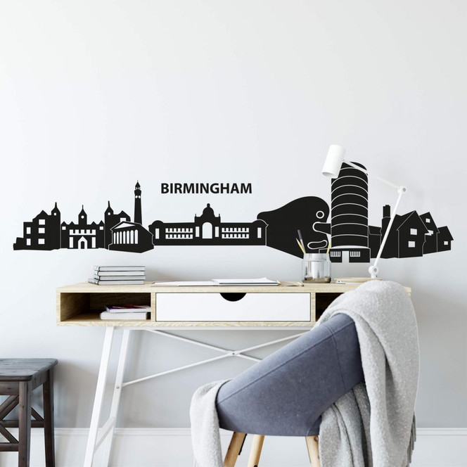Wandtattoo Birmingham Skyline