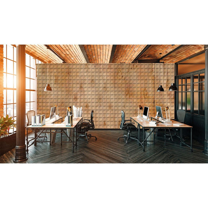 Architects Paper Fototapete Atelier 47 Square Wood in Holzoptik - Bild 1