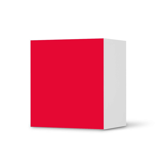 Klebefolie IKEA Besta Regal 1 Türe - Rot Light- Bild 1