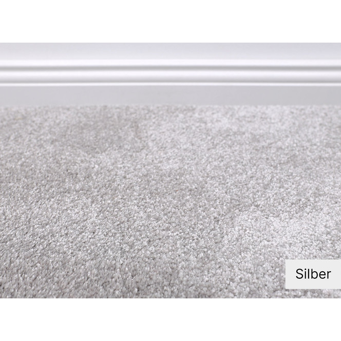 Liva Teppichboden Meterware in Silber