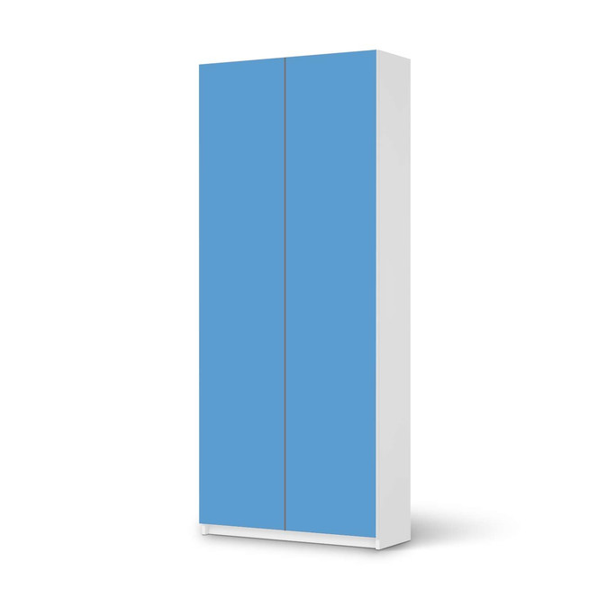 Möbelfolie IKEA Pax Schrank 236cm Höhe - 2 Türen - Blau Light- Bild 1
