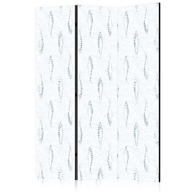 Paravent, Raumteiler freistehend, Trennwand - Delicate Blue Fish