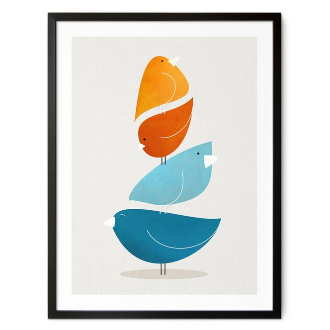 Poster Bunte Vögel - Gallagher