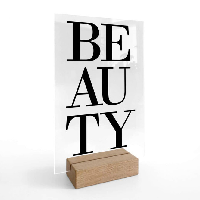 Tischaufsteller Beauty 01