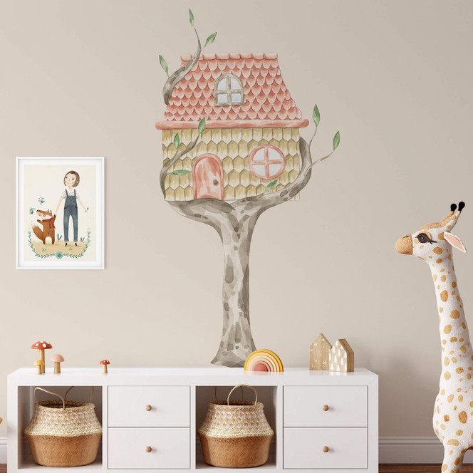 Wandtattoo Baumhaus