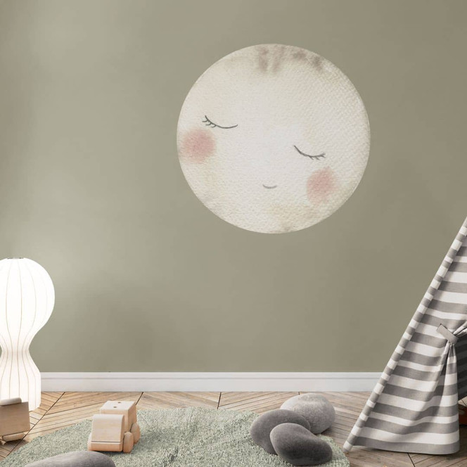 Wandtattoo Schlafender Mond