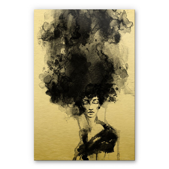 Alu-Dibond-Goldeffekt - One Fire