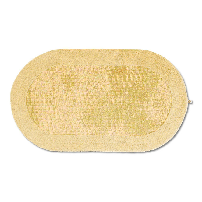 Exquisit Badteppich Oval Wunschmass in Mais 390