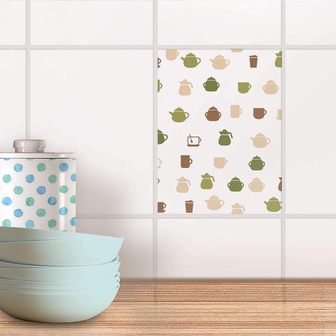 Fliesensticker - Cans and Cups