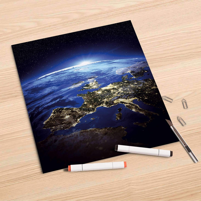 Folienbogen (30x30cm) - Earth View- Bild 1