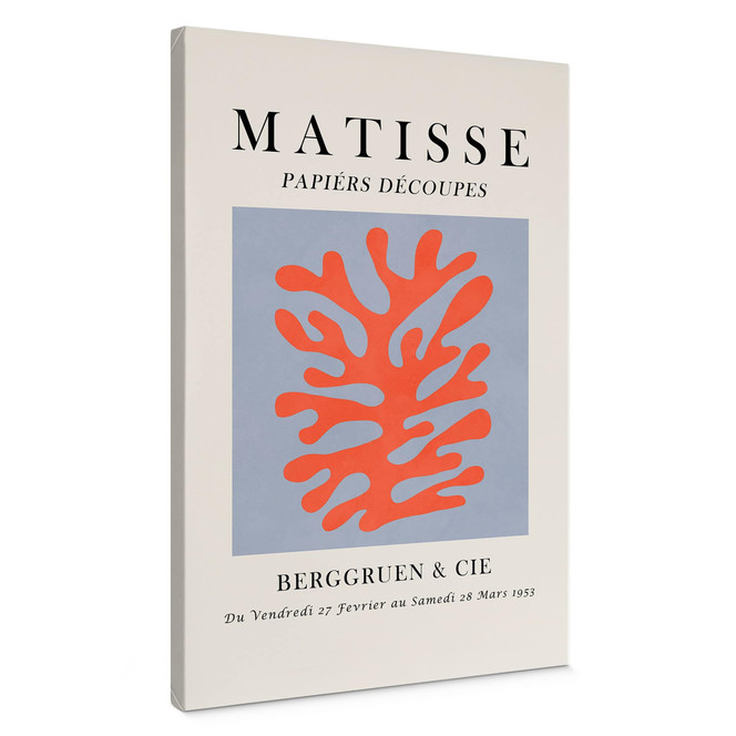 Leinwandbild Abstrakte Koralle im Matisse-Stil - Costa