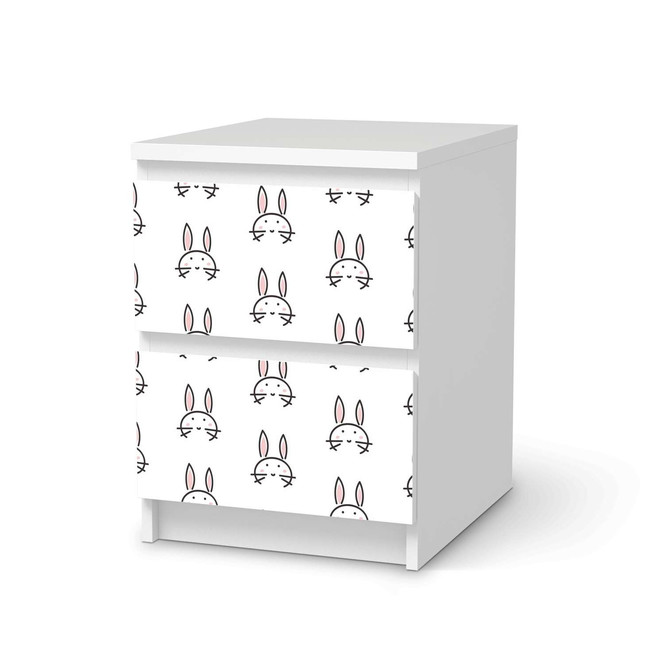 Möbelfolie IKEA Malm Kommode 2 Schubladen - Hoppel- Bild 1