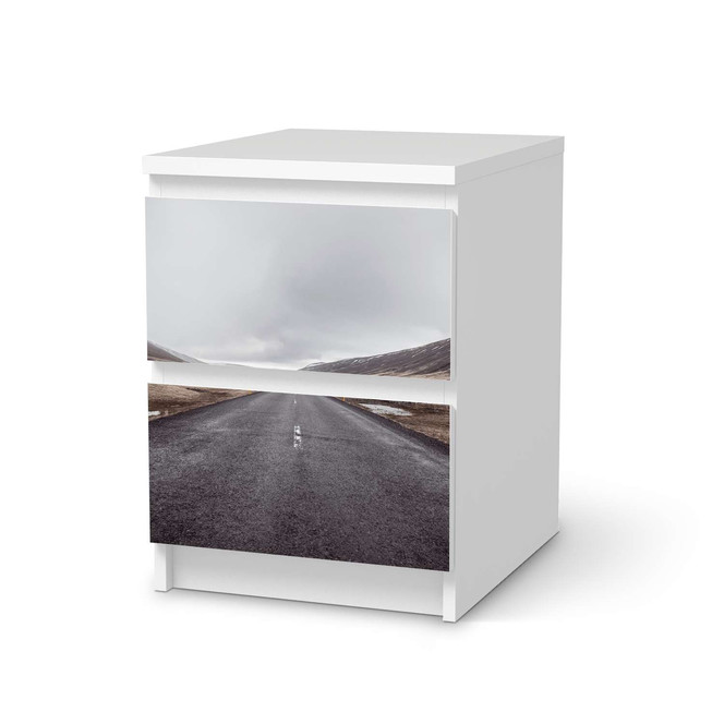 Möbelfolie IKEA Malm Kommode 2 Schubladen - The Road- Bild 1