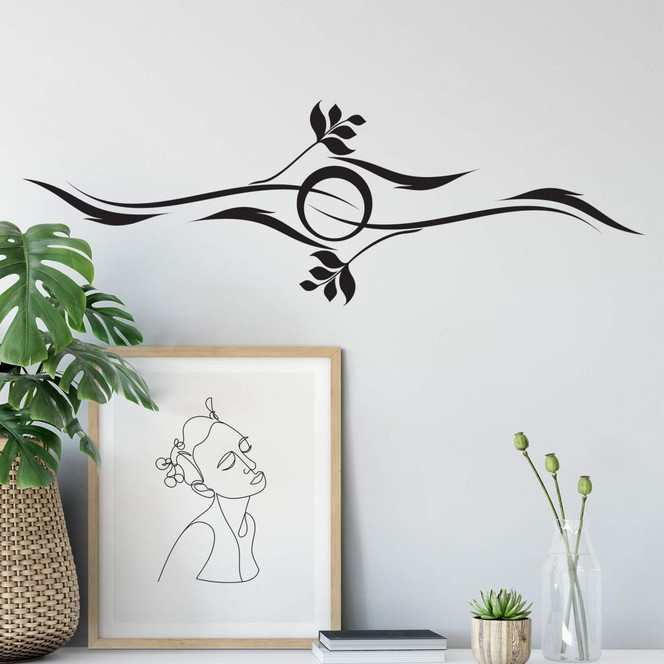 Wandtattoo Tribal Sonne-Meer