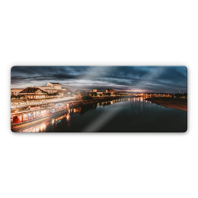 Glasbild Lichterfahrt in Dresden