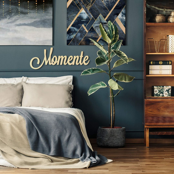 Holzbuchstaben Pappel Momente