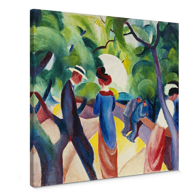 Leinwandbild Macke - Promenade