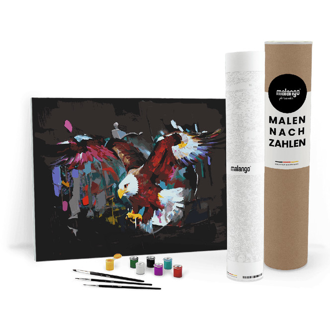 Malen nach Zahlen Leinwandbild - Adler Adriana