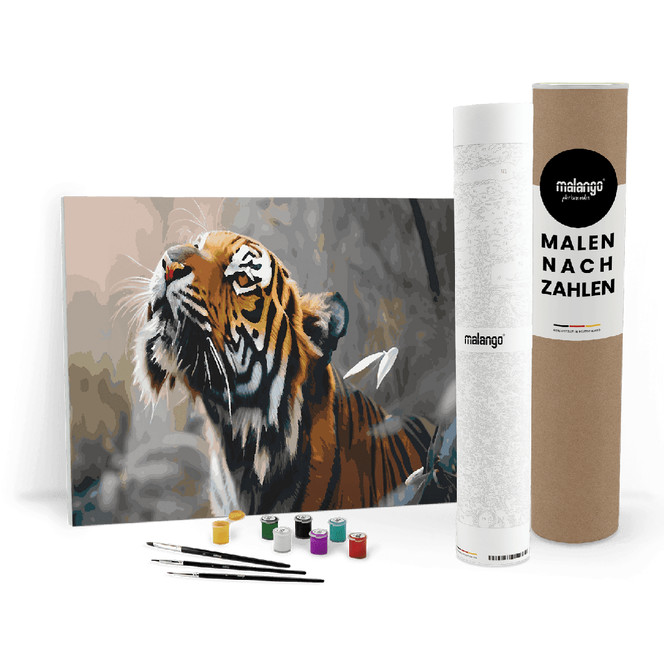 Malen nach Zahlen Leinwandbild - Tiger Tom