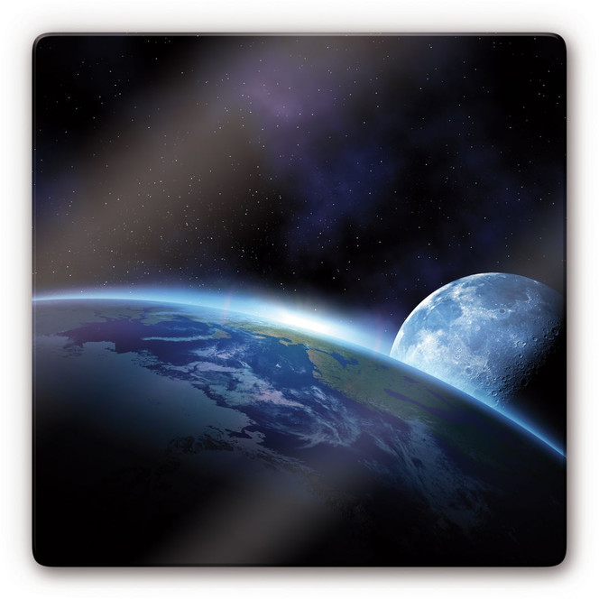 Glasbild Planet Earth